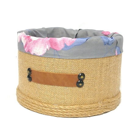 jute cosmetic organizer