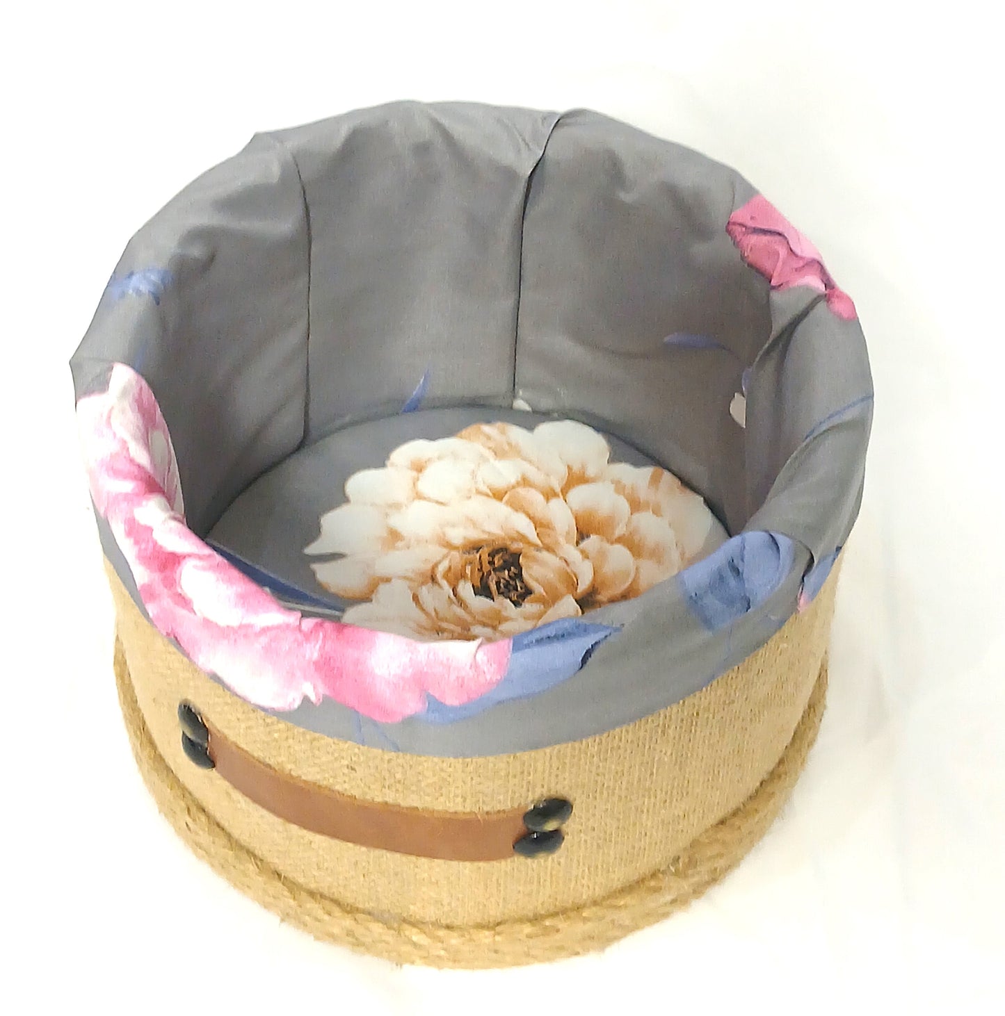 jute cosmetic organizer