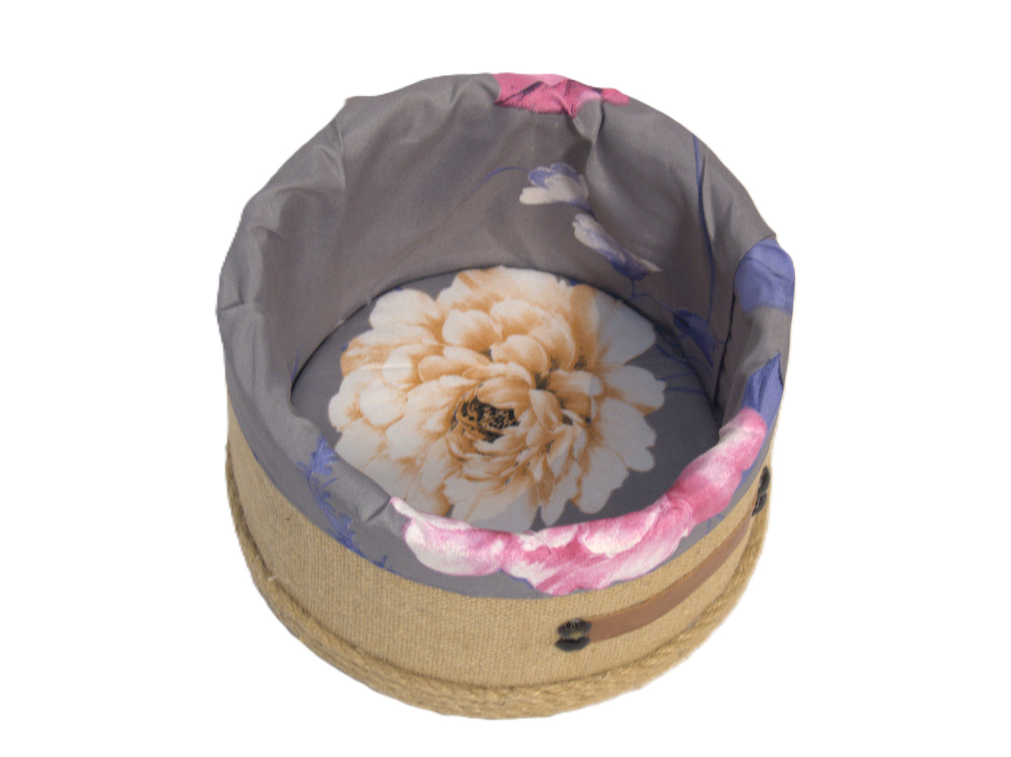 jute cosmetic organizer