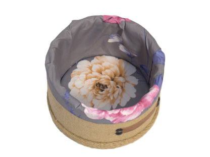 jute cosmetic organizer